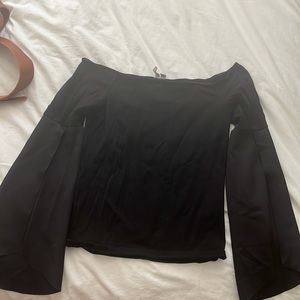 asos black blouse